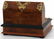 Brass Mounted Burl Walnut Travel Desk - 9