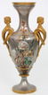 Large Platinum Background Porcelain Vase - 8