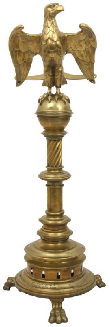 Large Brass Figural Eagle Podium (1 of 10)