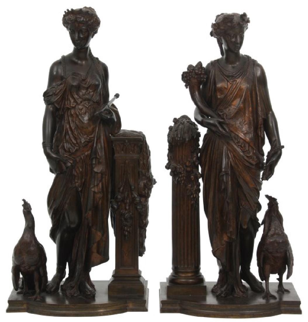 Pr. Signed Peiffer Bronze Sculptures (1 of 10)