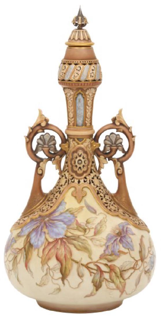 Lg. Royal Worcester Covered Urn (1 of 10)