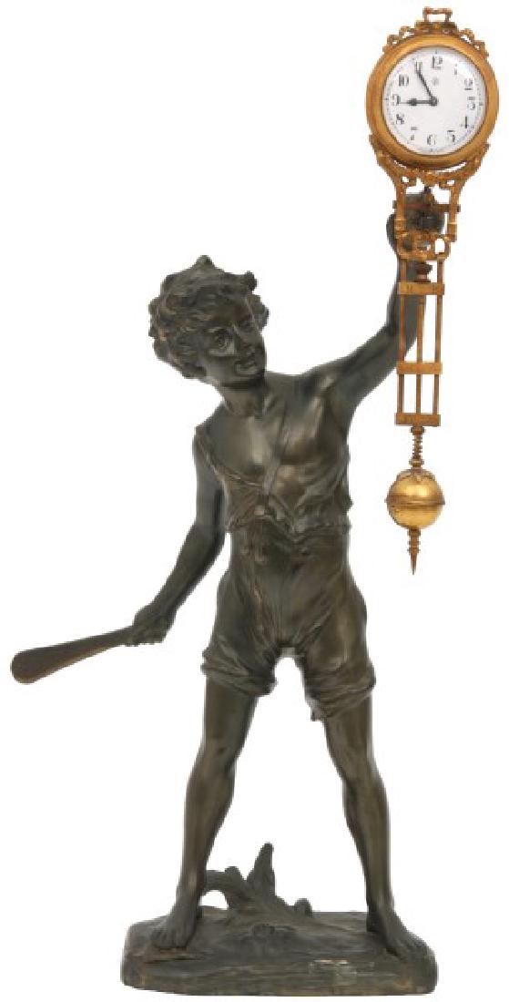 Junghans Figural "Cricket Boy" Swinger Clock (1 of 10)
