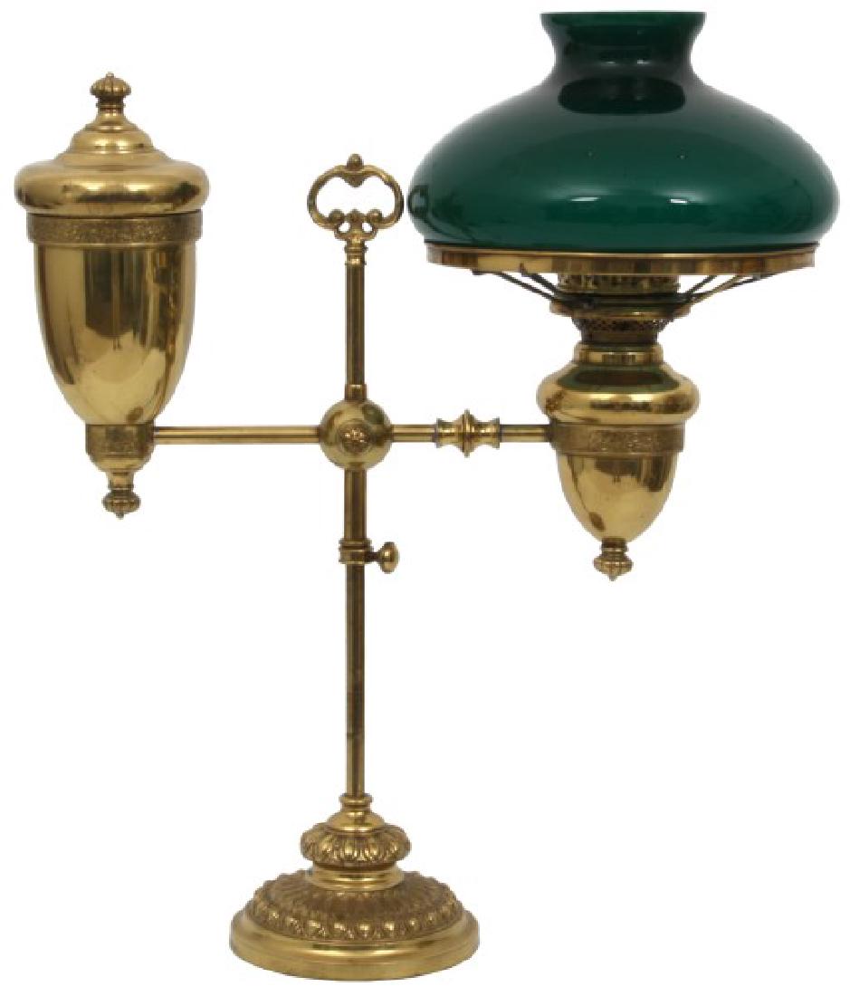 Electrified Brass Student Lamp (1 of 10)