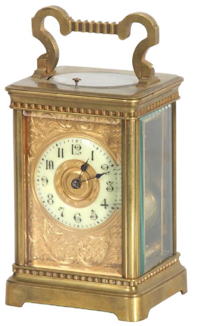 Hour Repeater Brass Carriage Clock (1 of 9)