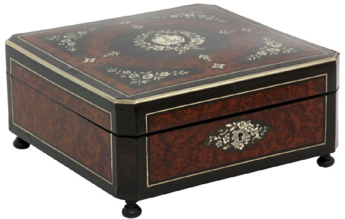 French Silver Inlaid Box (1 of 10)