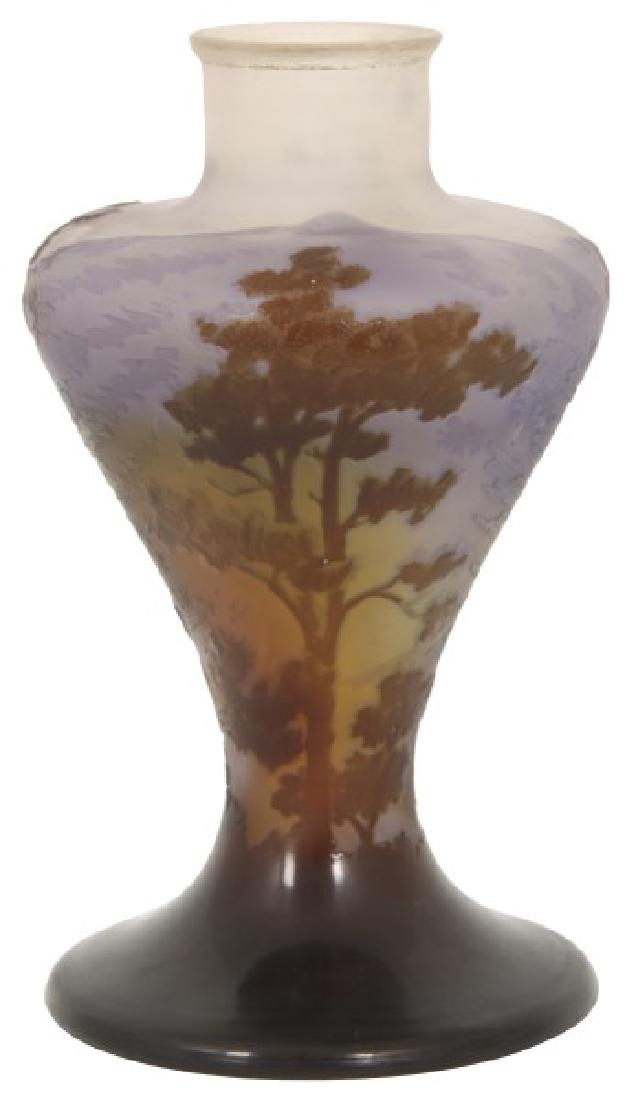Emile Galle 4 Color Cameo Glass Vase (1 of 7)