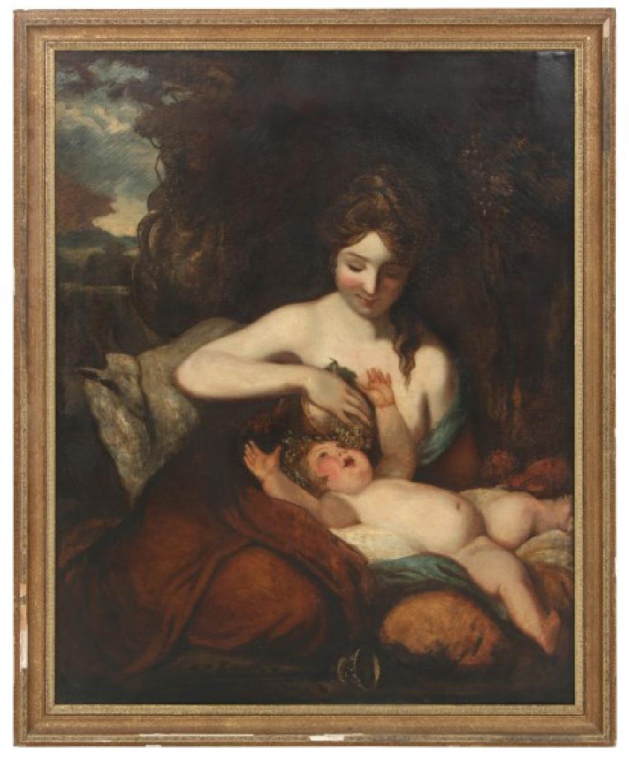 Lg. Oil on Canvas Old Master Painting (1 of 9)