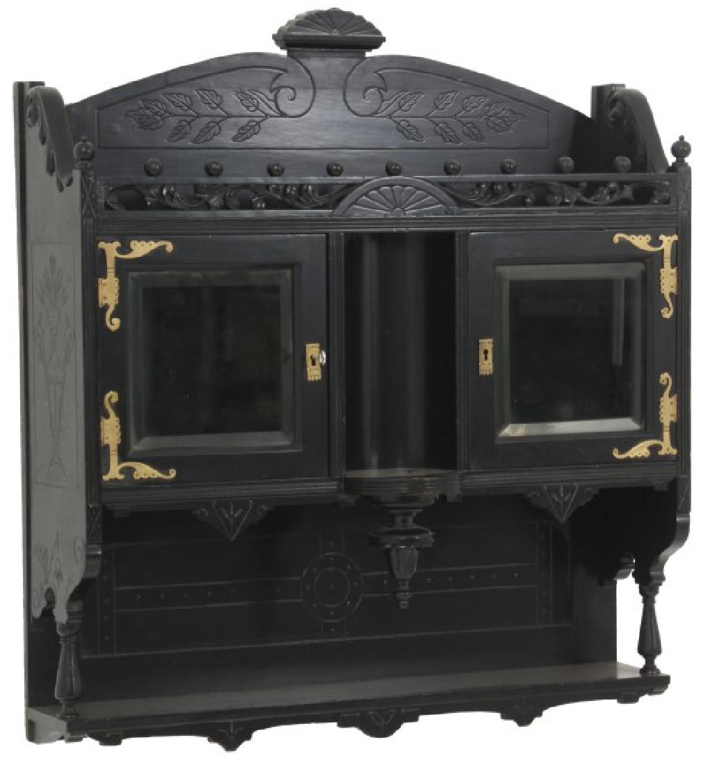 2 Dr. Ebonized Aesthetic Wall Cabinet (1 of 10)