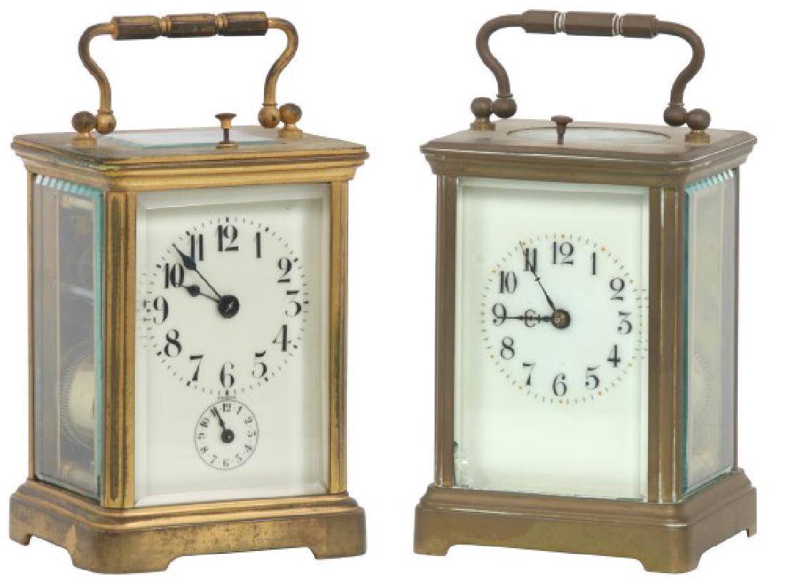 2 French Brass Repeater Carriage Clocks (1 of 10)