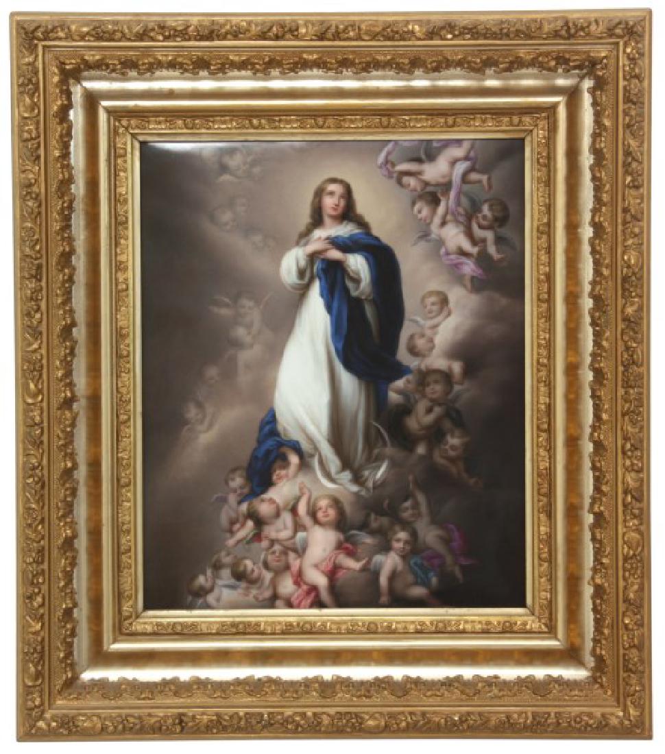 Lg. KPM Hand Painted Porcelain Plaque (1 of 8)
