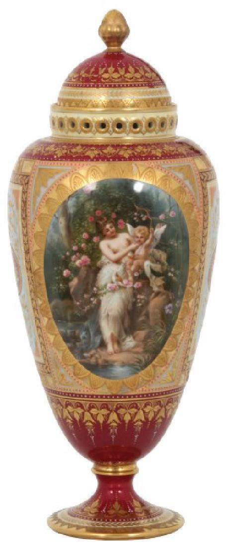 Royal Vienna Hand Painted Covered Urn (1 of 10)
