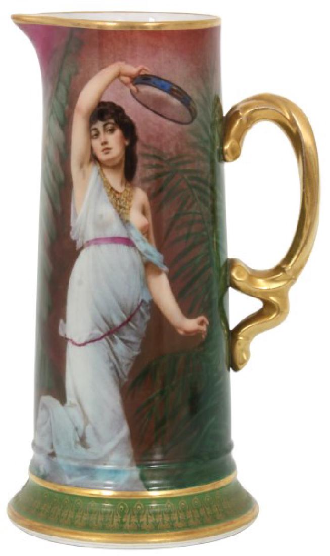 J. Pouyat Limoges Porcelain Tankard (1 of 9)