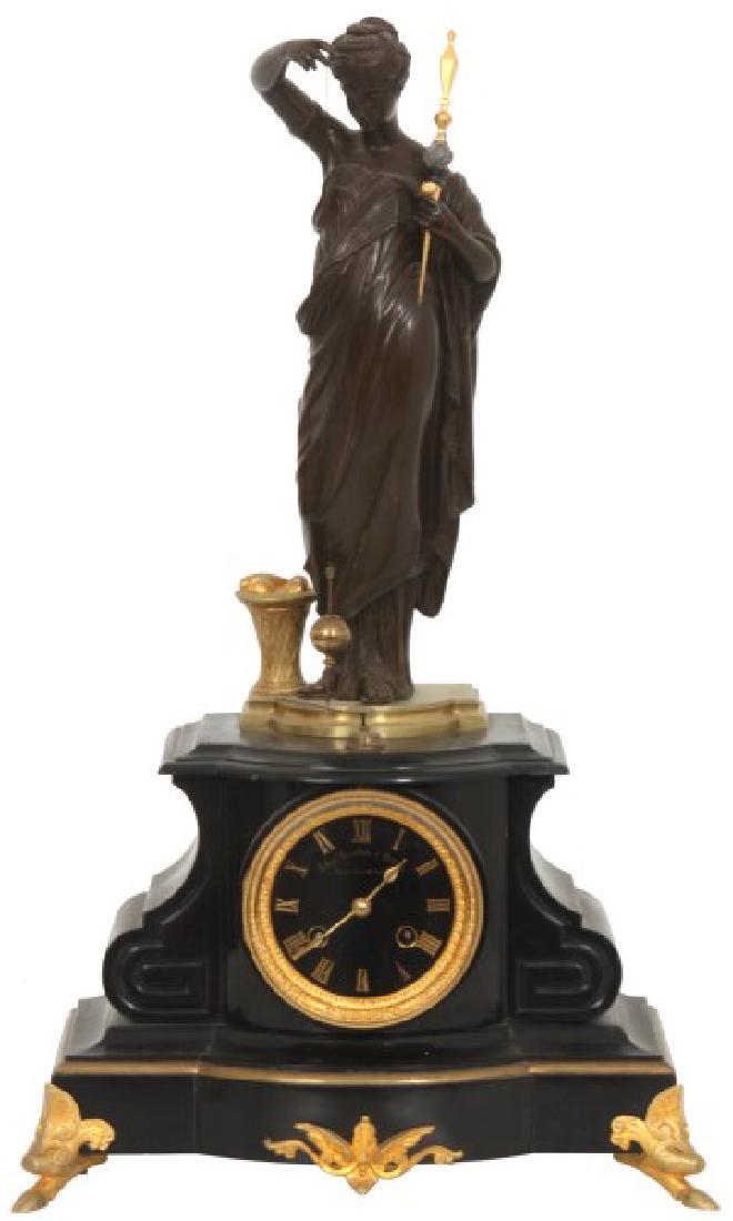 French Figural Conical Pendulum Mystery Clock