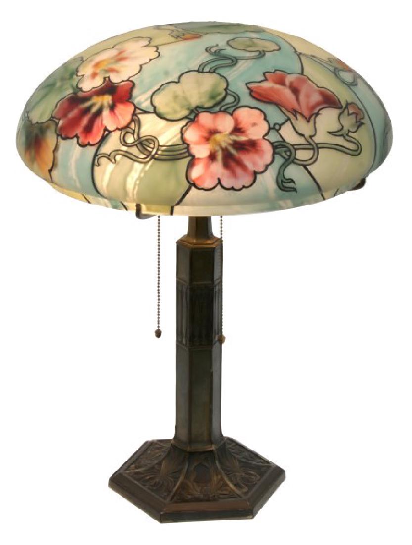 14 in. Pairpoint Nasturtium Table Lamp (1 of 10)
