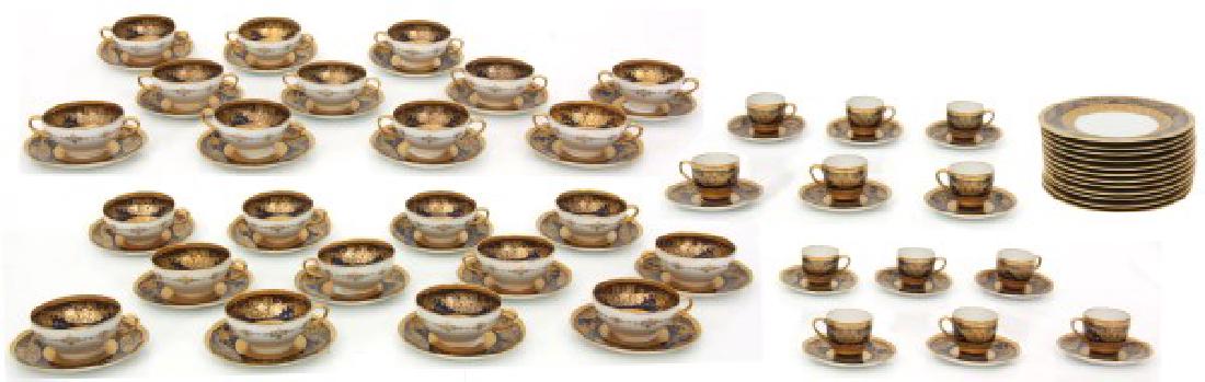 47 Pcs. Limoges Porcelain Tea Set (1 of 10)