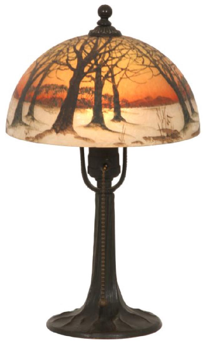 8 in. Jefferson Winter Sunset Boudoir Lamp (1 of 10)