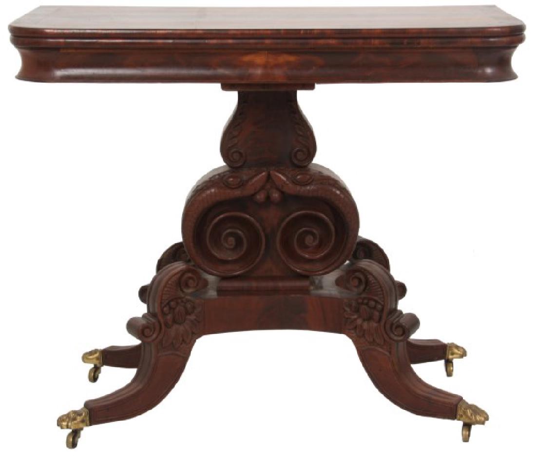 Classical Mahogany Lift Top Card Table (1 of 10)