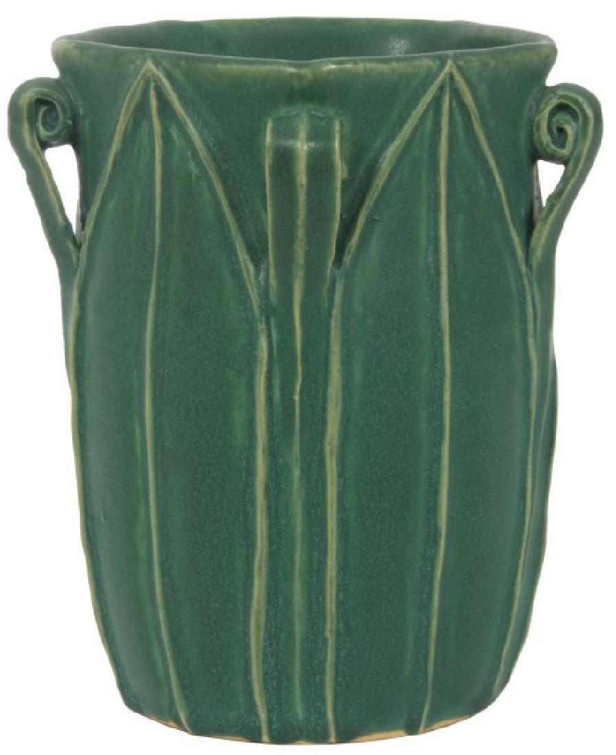 Grueby Matte Green Pottery Vase (1 of 6)