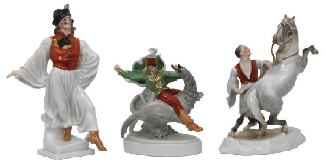 3 Pcs. Herend Porcelain Figurines (1 of 10)