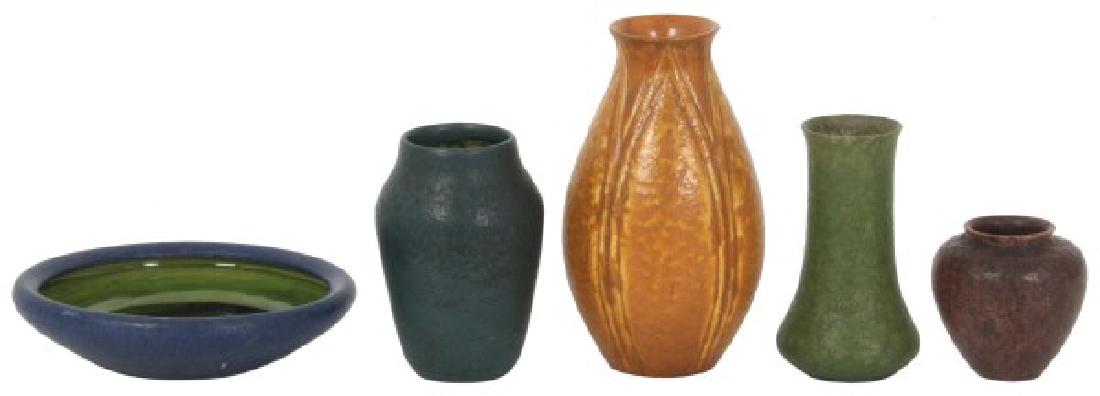5 Pcs. Grueby and Art Pottery (1 of 10)