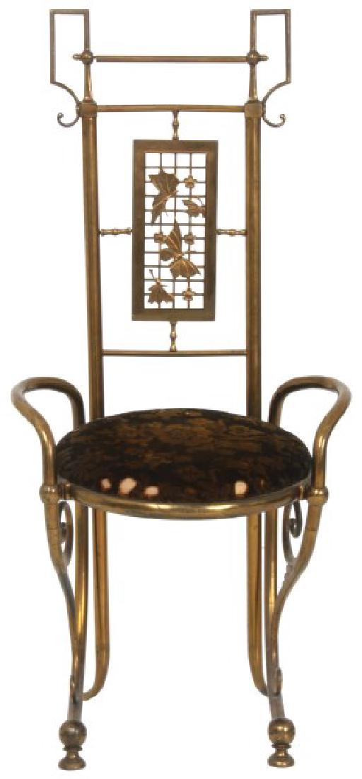 Aesthetic Gilt Brass Vanity Chair (1 of 10)