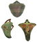 3 Roseville Pottery Wall Pockets