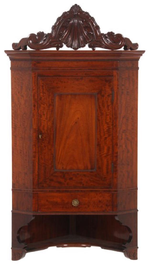 Custom Hand Made Mahogany Corner Cabinet (1 of 10)