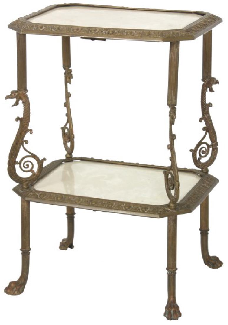 Bronze Griffin 2 Tier Stand (1 of 10)