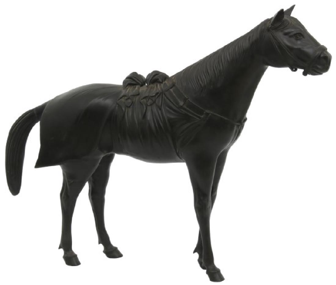 Lg. Bronze Japanese Sculpture of a Horse (1 of 10)