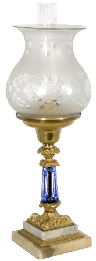 Cobalt Cut to Clear Astral Lamp (1 of 9)