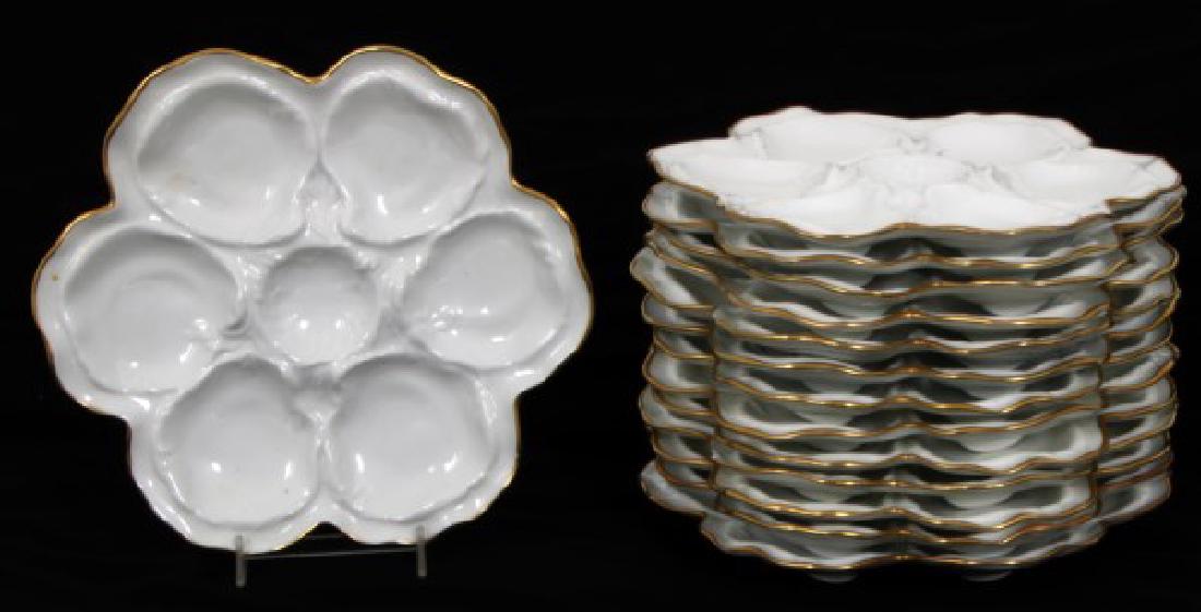 14 Limoges Porcelain Oyster Plates (1 of 8)