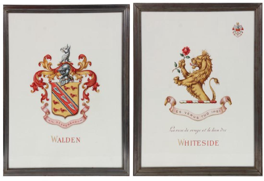 Pr. Hand Painted Tiffany & Co. Coat of Arms (1 of 10)