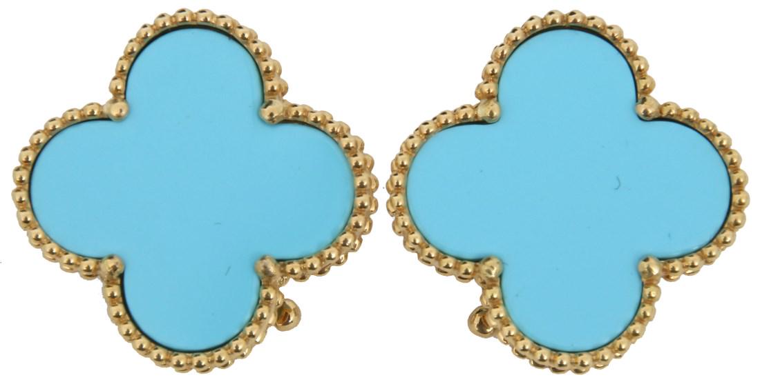 Pr. 18 Van Cleef & Arpels Alhambra Earrings (1 of 7)