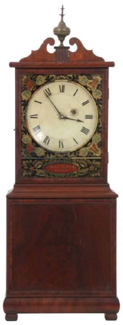 19th Century Massachusetts Mahogany Shelf Clock (1 of 10)