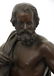 French Bronze Mantle Clock, (Henri Picard) - 2