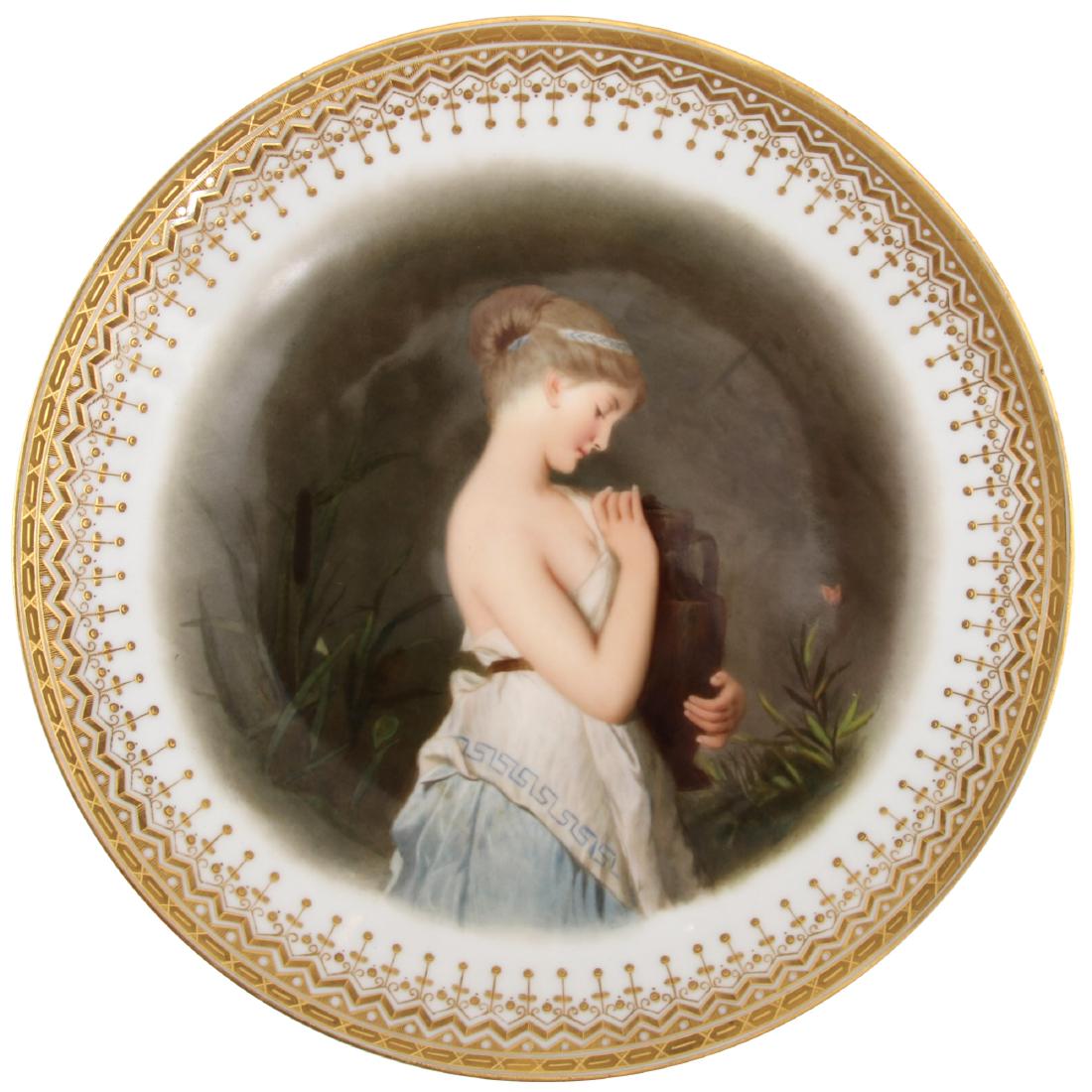 KPM Hand Painted Portrait Plate (1 of 6)