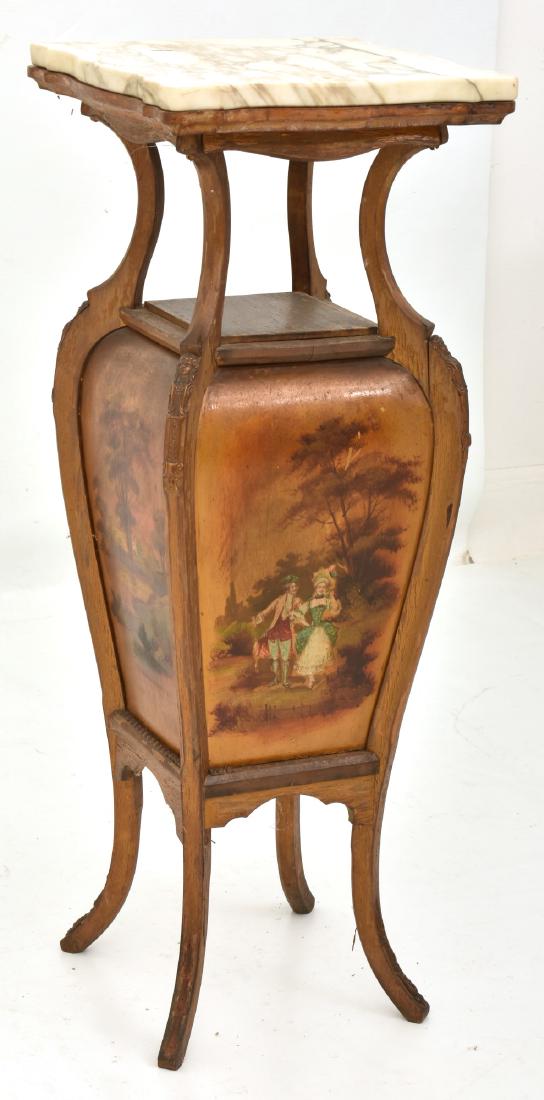 French Paint Decorated Marble Top Stand (1 of 10)