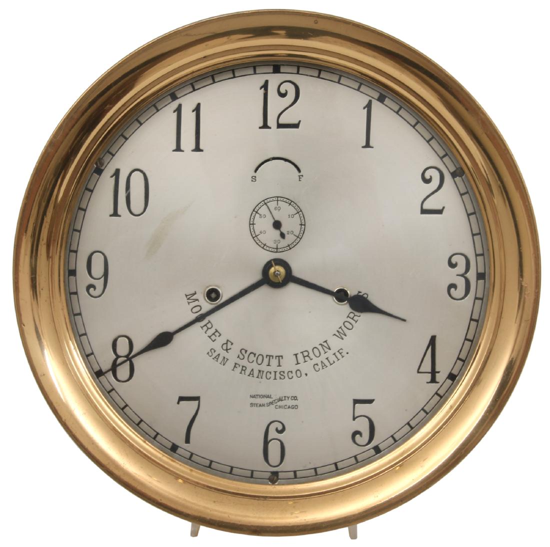 9.5 in. Seth Thomas Ship's Lever Clock (1 of 9)