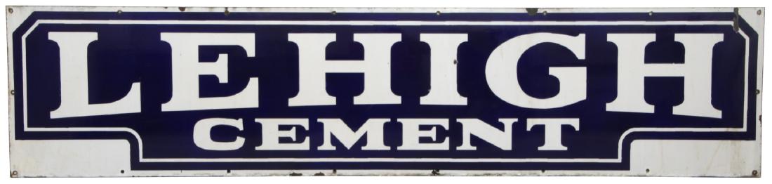Lehigh Cement Porcelain Advertising Sign (1 of 5)