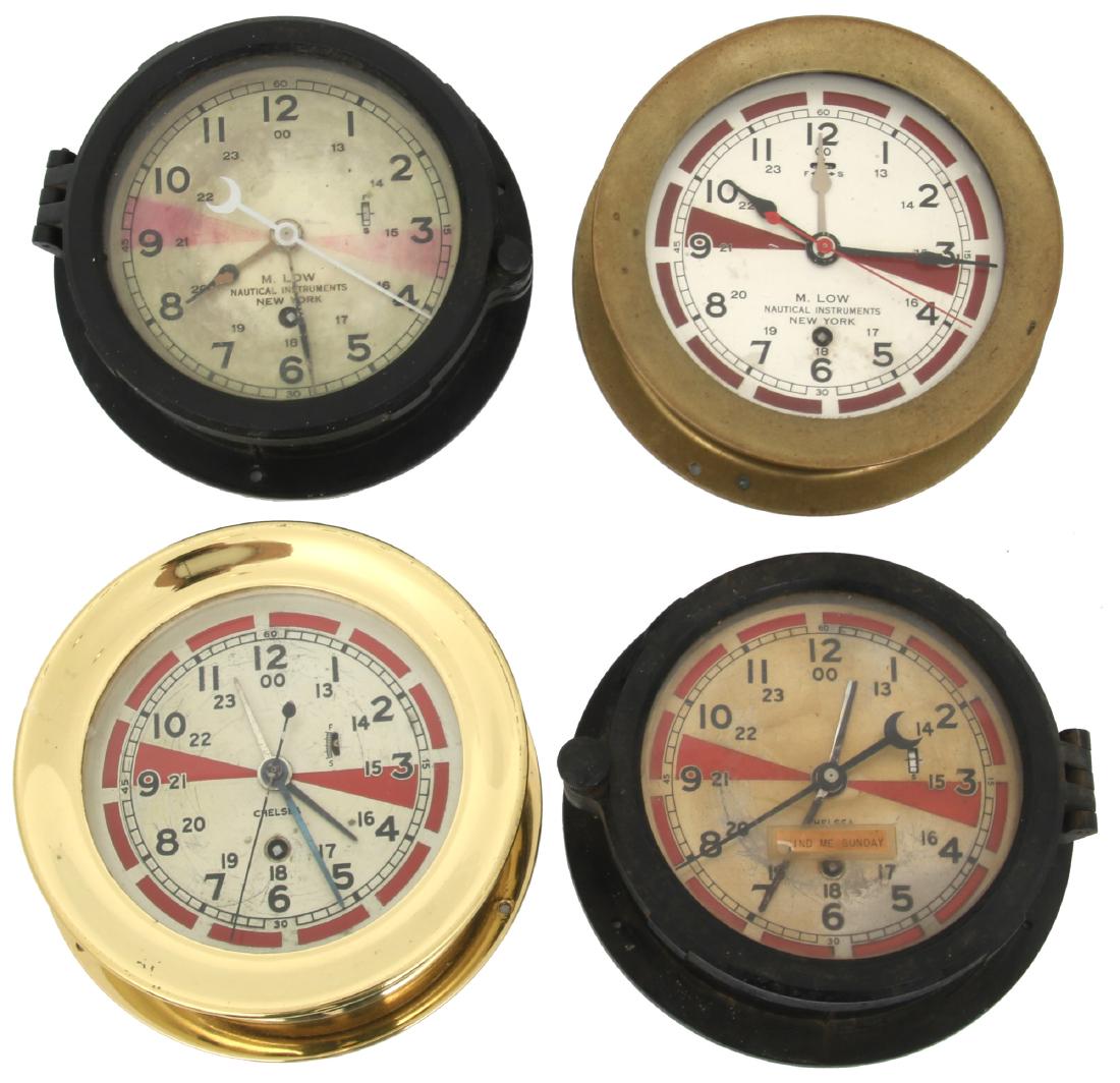 4 Chelsea & Seth Thomas Radio Room Clocks Aug 25, 2018 Fontaine's Auction Gallery in MA