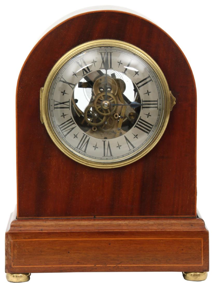 Attr. Eureka Electric Mahogany Mantle Clock