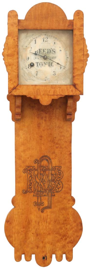 Rare Reed's Tonic Maple Advertising Clock (1 of 10)