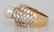 Cartier 18K Gold, Diamond & Pearl Ring - 4