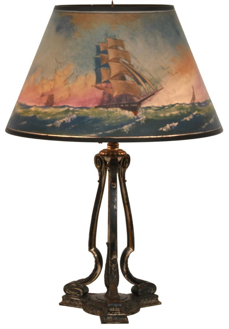 16 in. Pairpoint Reverse Painted Table Lamp (1 of 10)