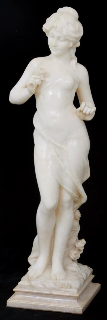 A. Cipriani Carved Alabaster Standing Woman (1 of 10)