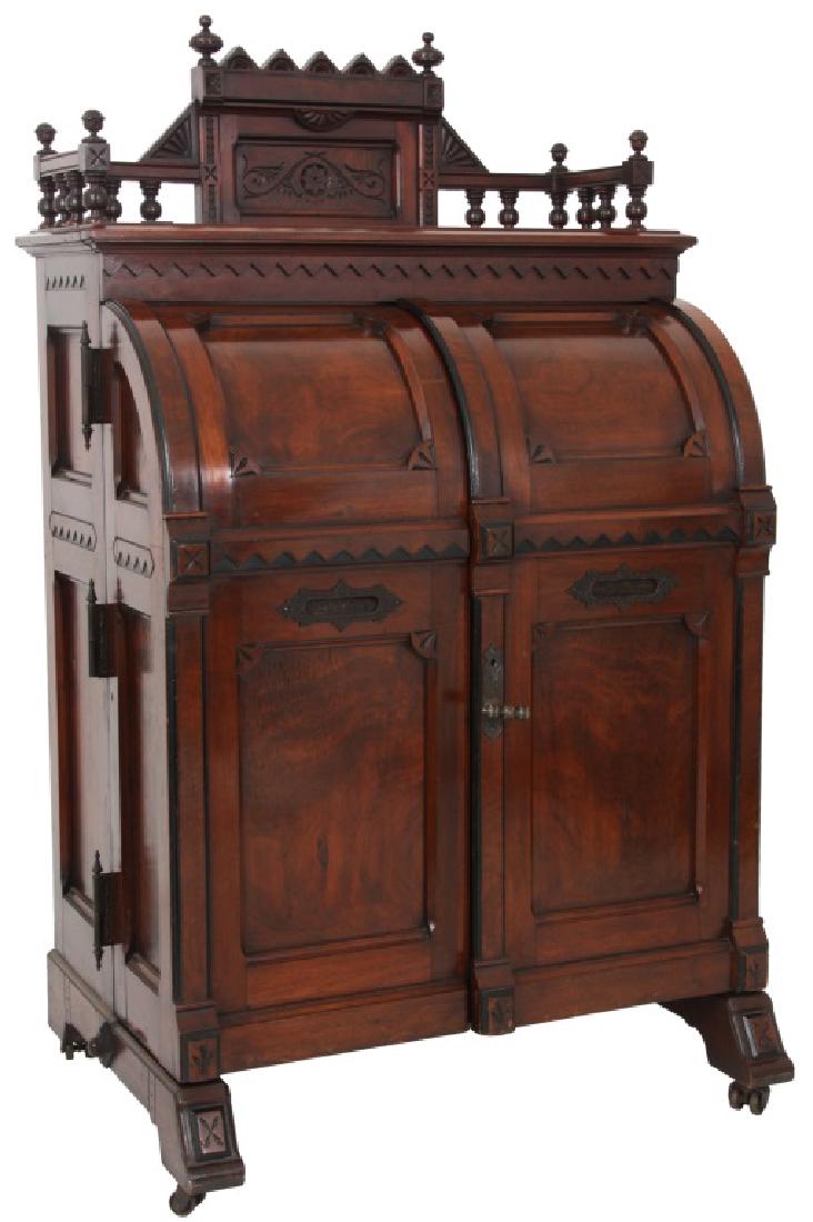 Walnut Queen Anne 3 Hinge Wooton Desk Oct 20 2018 Fontaine S