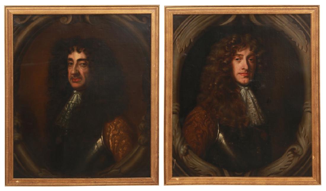 2 School Of Peter Lely O/C Portraits (1 of 10)