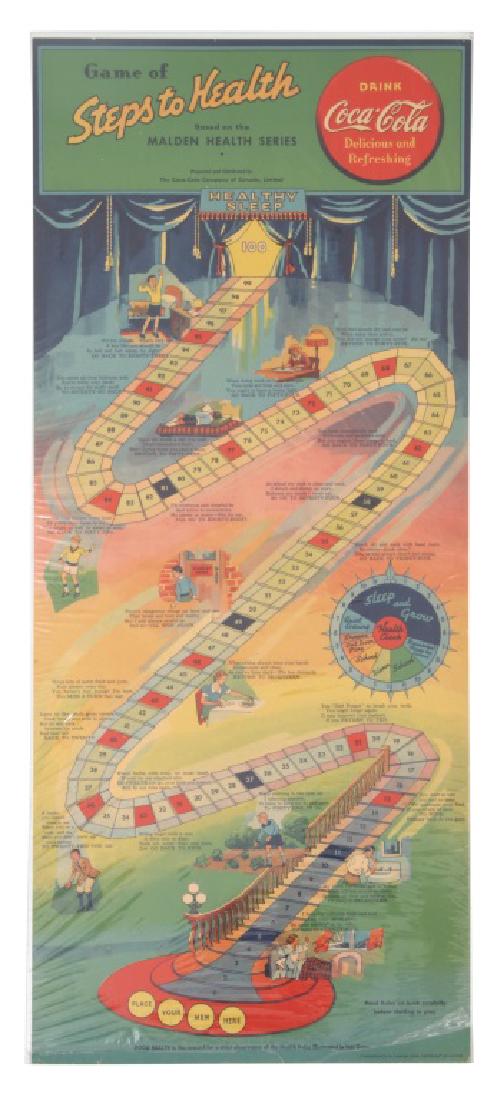 Coca-Cola "Steps To Health" Game Board (1 of 10)