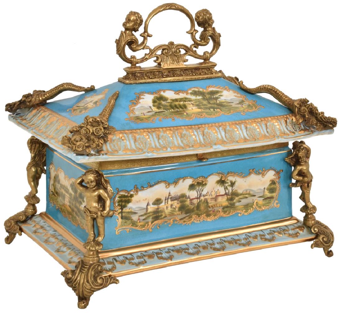 Bronze Mounted Sevres Porcelain Table Casket (1 of 10)