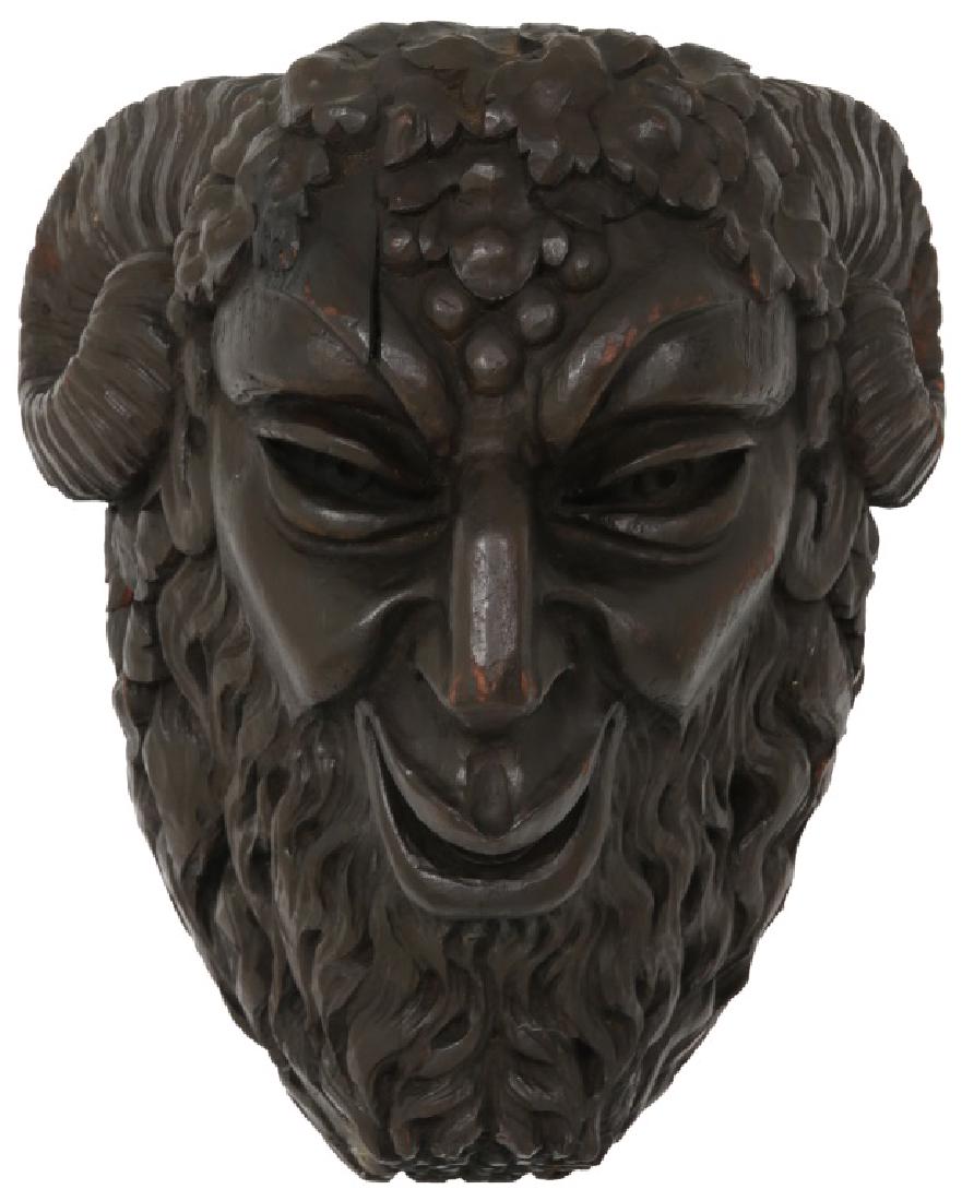 Large Carved Head Of Bacchus Corbel (1 of 8)